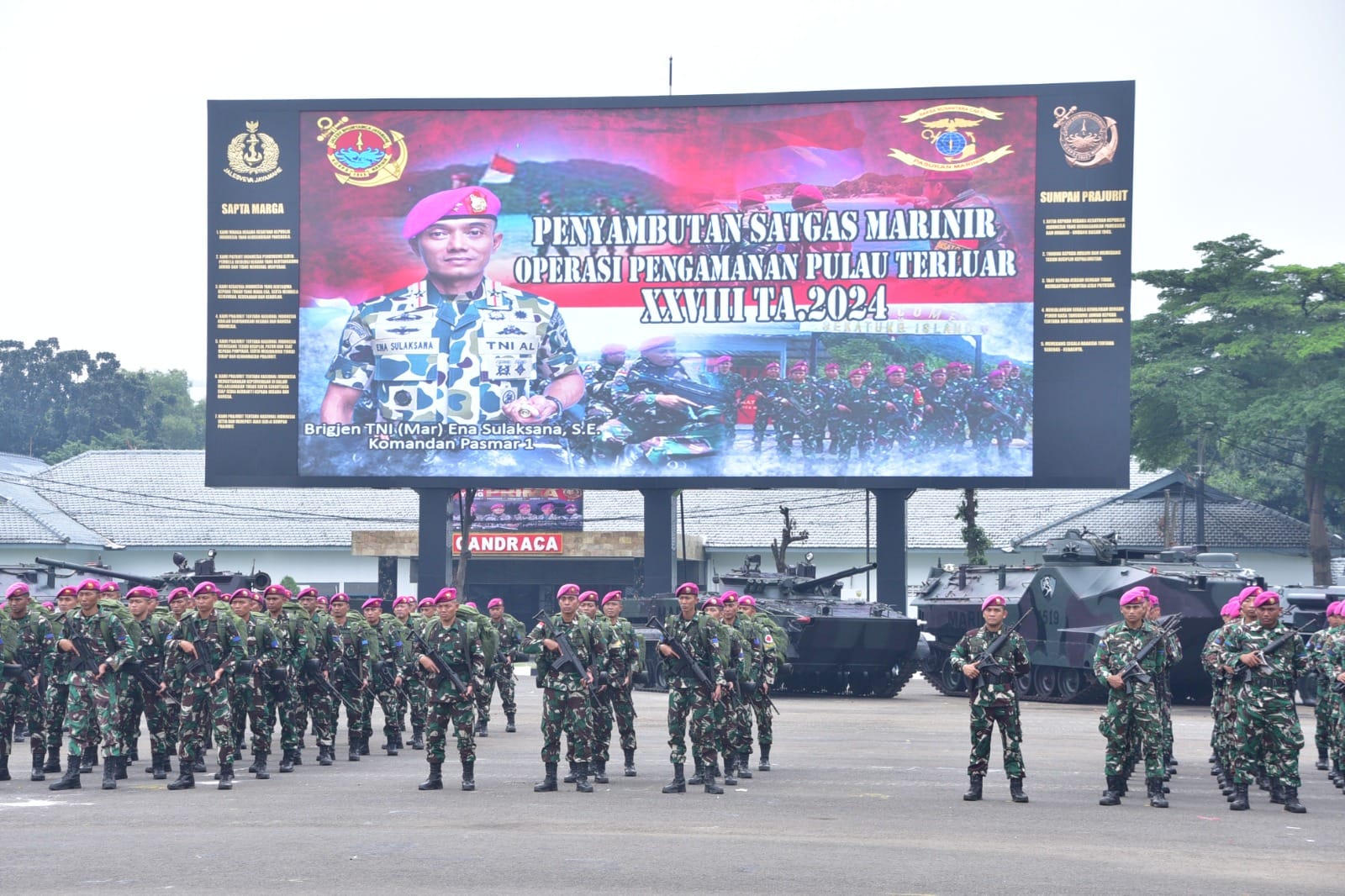 Danpasmar 1 Sambut Kepulangan Prajurit Usai Amankan Pulau Pulau Terluar di Indonesia