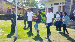 Satgas Pamtas RI – RDTL Sektor Barat Gelar Pelatihan Upacara Bendera 17-an