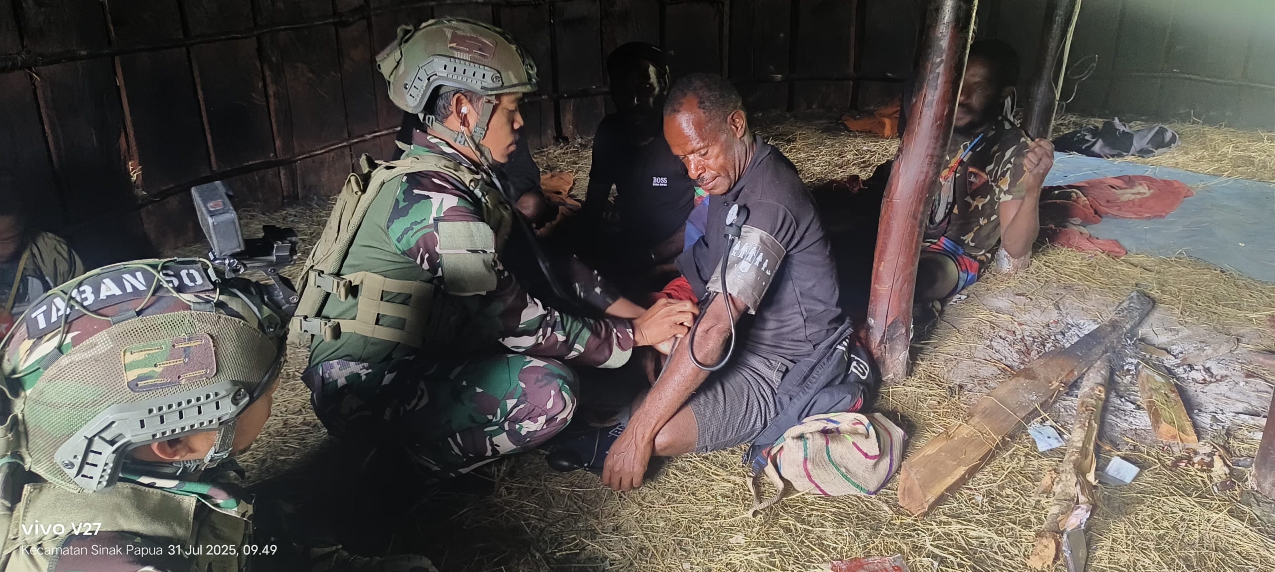 Safari Honai di Gigobak Sentuh Hati Warga,TNI Hadir Membawa Sejuk dan Sehat