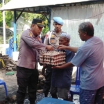 Polsek Marbo Peduli, Salurkan Bantuan untuk Korban Kebakaran di Desa Banggae