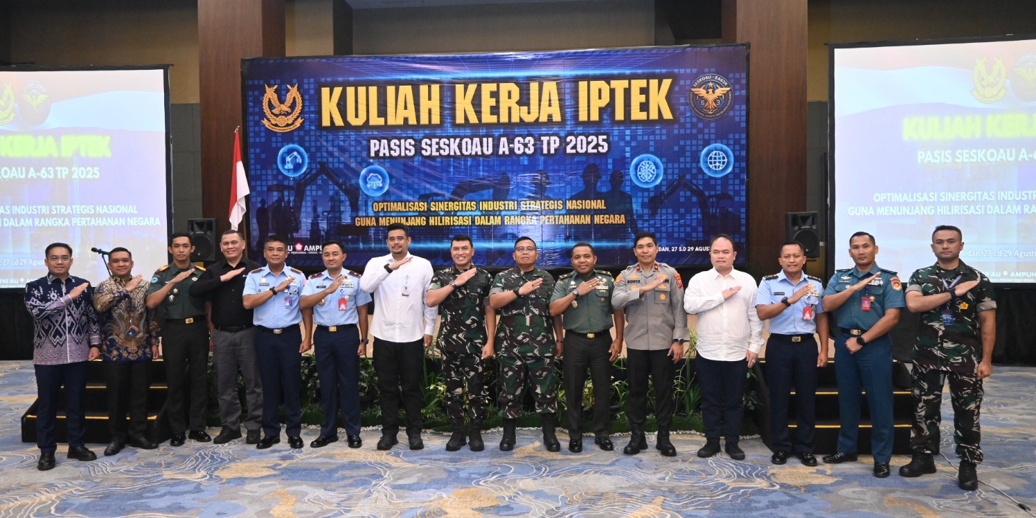 Pasis Seskoau Angkatan 63 Gelar Kuliah Kerja Iptek di Sumut Fokus Hilirisasi Pertahanan Negara