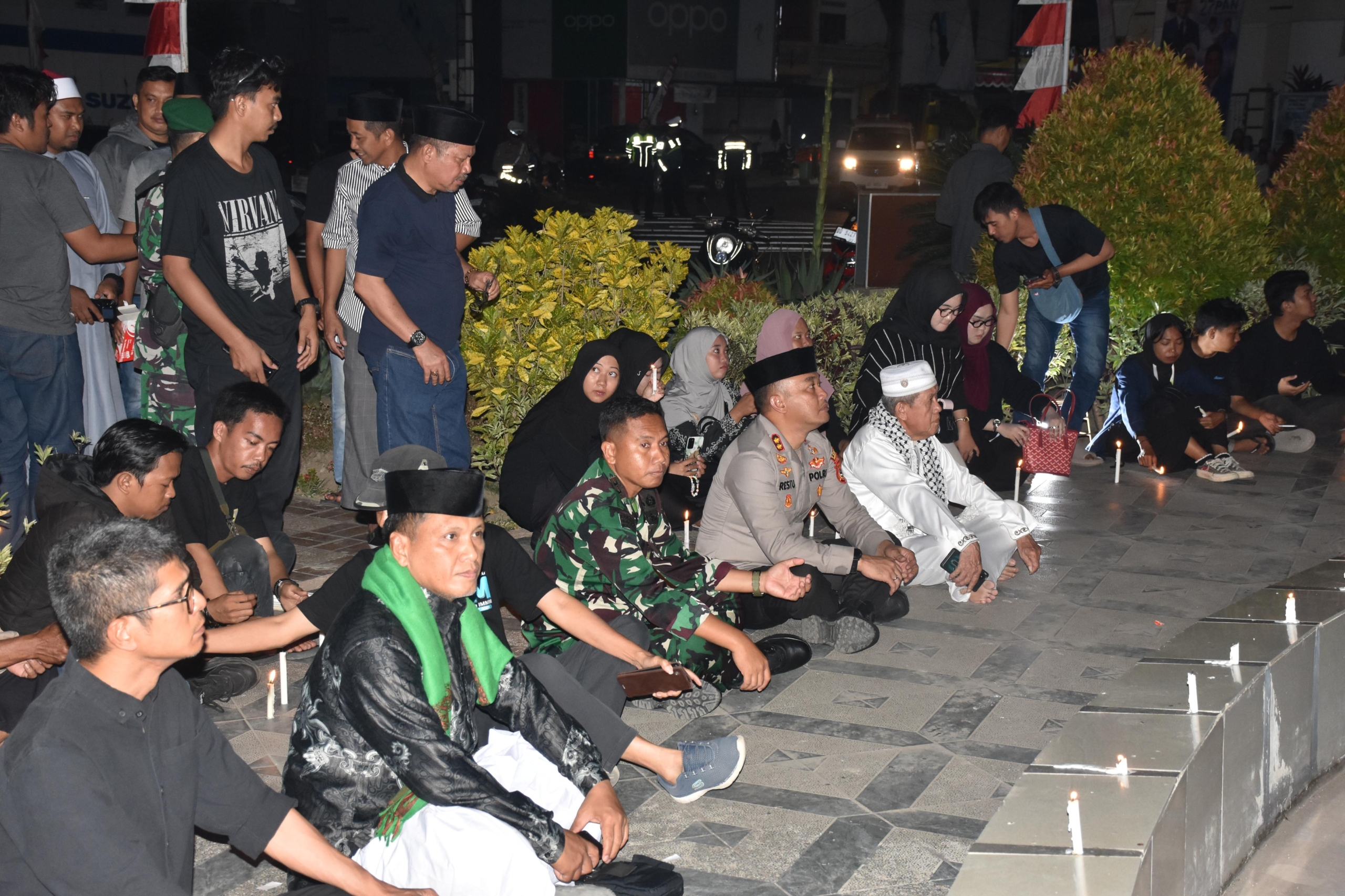 Kapolres dan Forkompinda Hadiri Doa Bersama untuk Korban Jiwa Kerusuhan di Indonesia