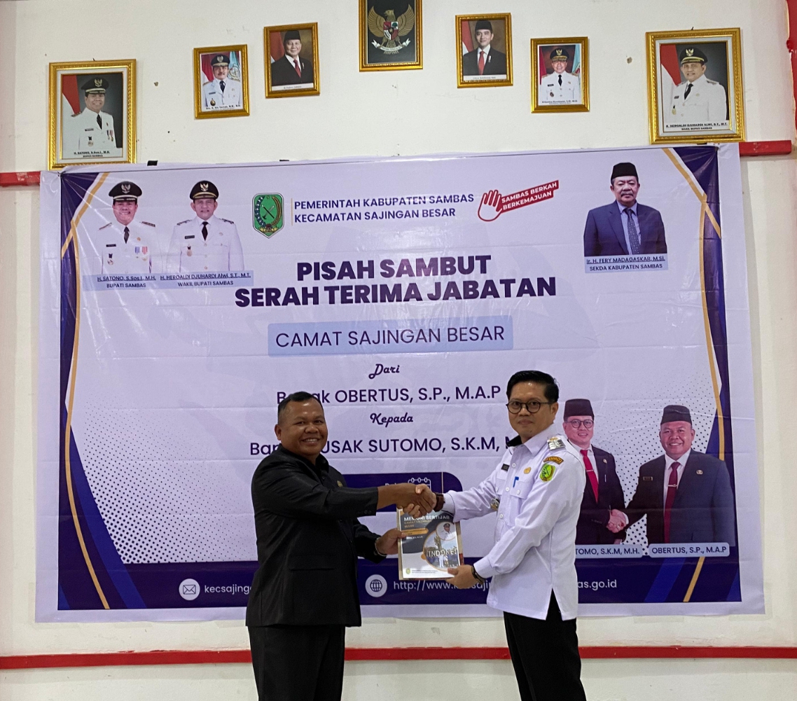 Pisah Sambut Camat Sajingan Besar: Dari Obertus ke Yusak, Estafet Semangat Perbatasan
