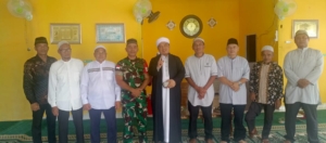 Tingkatkan Silaturahmi, Babinsa Kaliau Hadiri Peringatan Maulid NABI MUHAMMAD SAW Wilayah Binaan