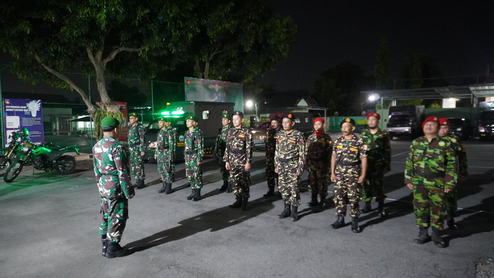 Patroli Gabungan TNI, Kokam dan Banser Jaga Kondusifitas Malam Minggu di Boyolali