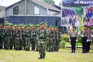 Peringati HUT TNI Ke 80 Tahun 2025 Kodim 1208/Sambas Gelar Upacara