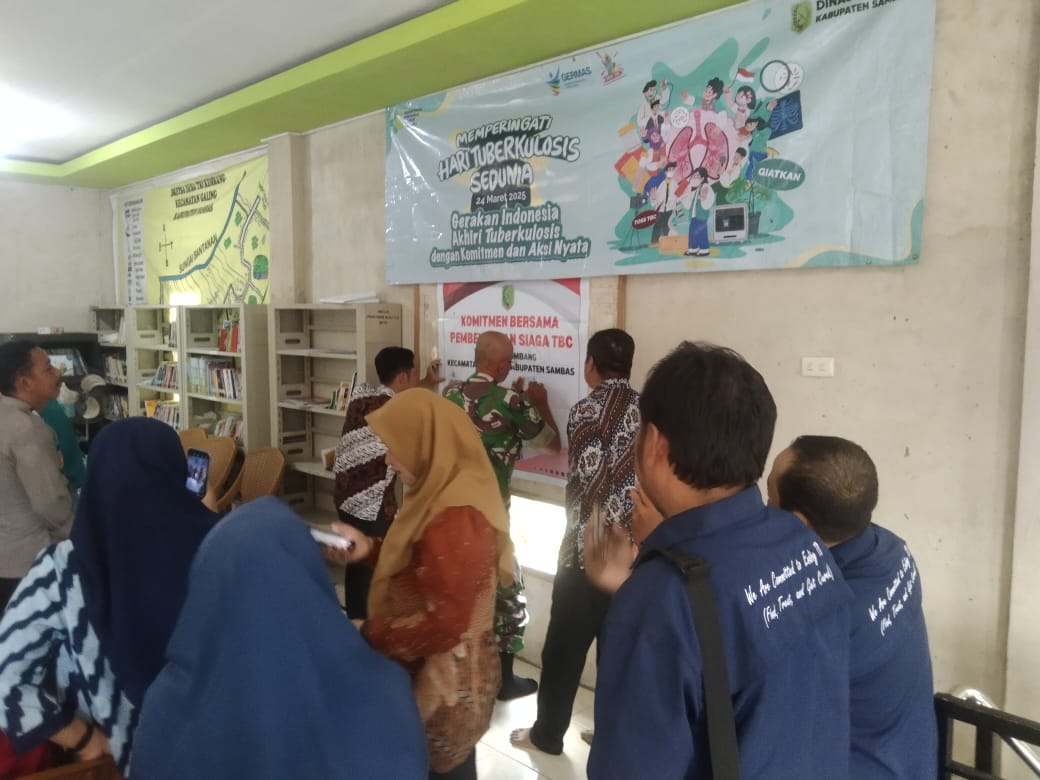 Danramil 07/Teluk Keramat Hadiri Penyuluhan dan Pencanangan Desa Siaga TBC