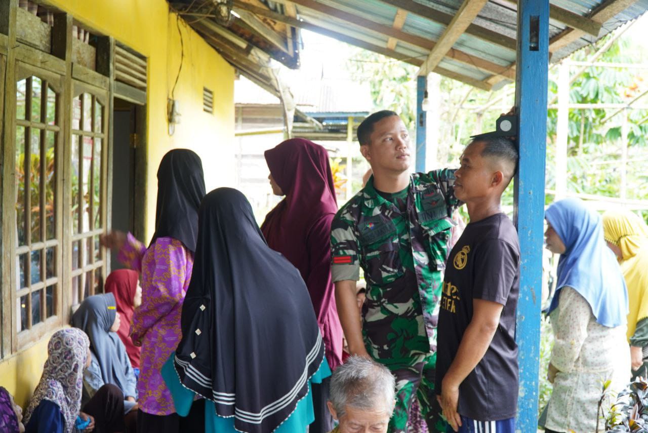 TMMD Kodim 1208/Sambas Sentuh Warga Lewat Penyuluhan Posyandu dan Posbindu