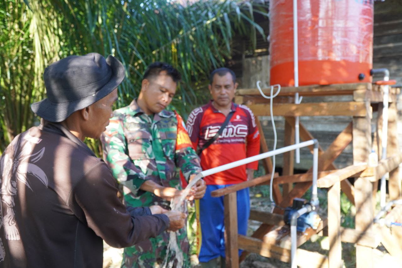 Warga Rasakan Manfaat Sumur Bor TMMD ke-126 Kodim 1208/Sambas