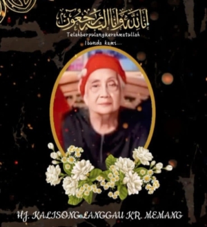 Hj Kalisong Langgau Kr. Memang, Tutup Usia di Umur 86 Tahun