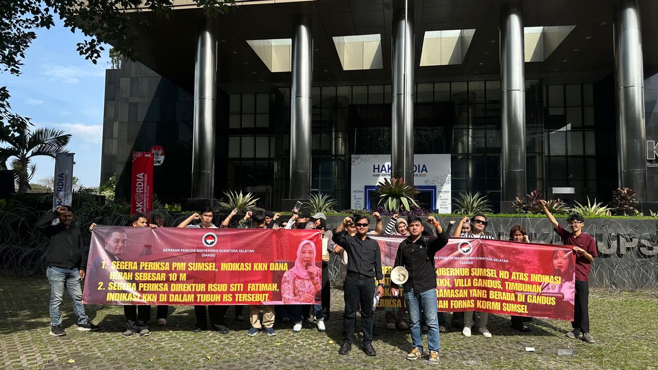 GAASS Gelar Aksi di KPK RI , Minta Periksa Ketua Kormi Sumsel Diduga Terindikasi KKN