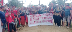 Warga Dusun Nibung Gelar Orasi Tolak Verifikasi Lahan Transmigrasi