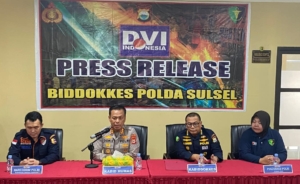 Polda Sulsel Gelar Press Release Penanganan Korban Laka Pesawat ATR 42-500