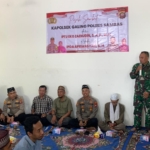 Anggota Koramil 07/Teluk Keramat Hadiri Pisah Sambut Kapolsek Galing