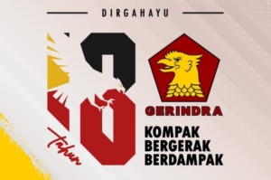 18 Tahun Gerindra, Kaltin: Ayo Kompak Bergerak Berdampak