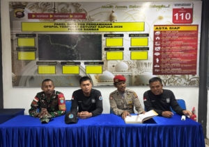 Pastikan Aman, Kodim 1208/Sambas Siagakan Anggota Babinsa di Pos Pam Lebaran 2026