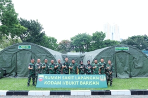 Pangdam I/Bukit Barisan Tinjau Simulasi Gelar Rumah Sakit Lapangan 