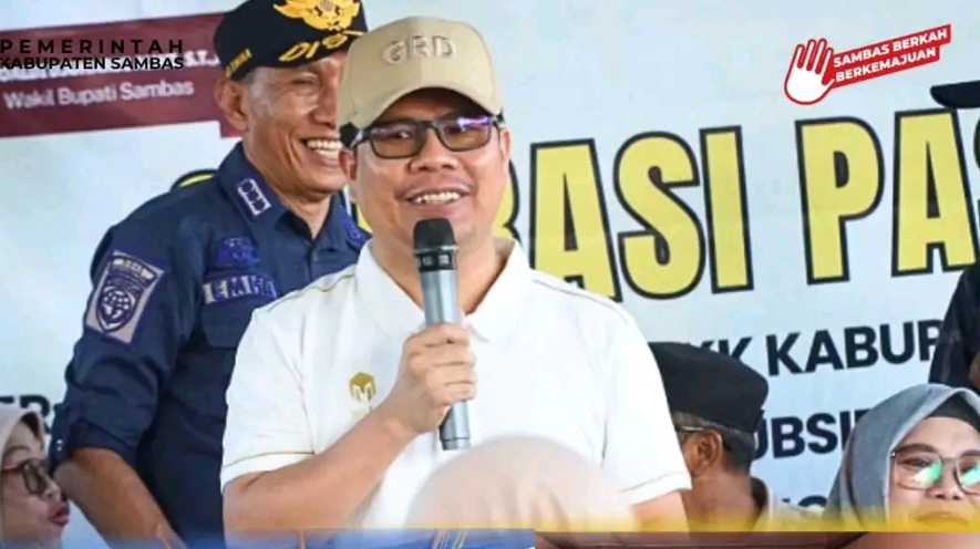 Pemkab Sambas Gelar Pasar Murah di Pemangkat, Warga Antusias
