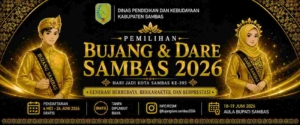 Sambut HUT Kota Sambas ke-395, Pemilihan Bujang Dare 2026 Siapkan Generasi Muda Berbudaya dan Berprestasi