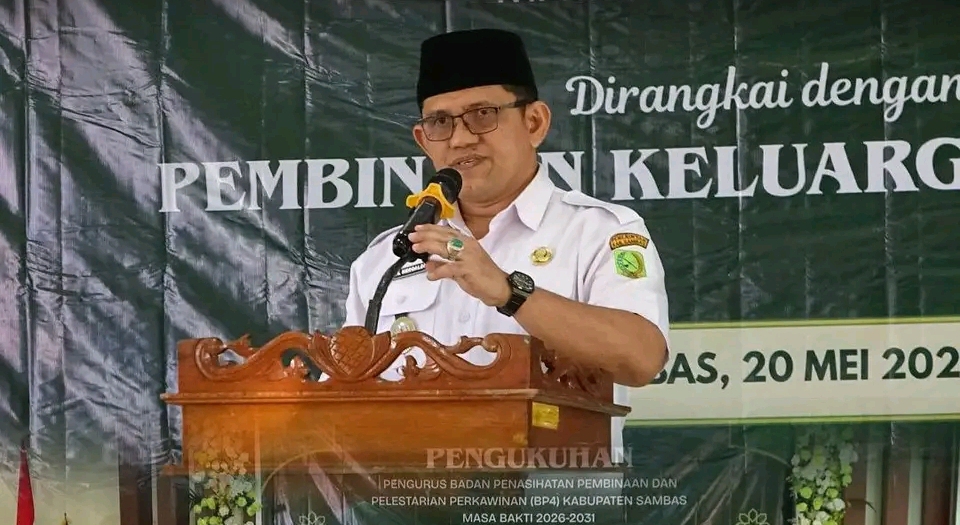 Wabup Heroaldi Kukuhkan Pengurus BP4 Kabupaten Sambas 2026-2031