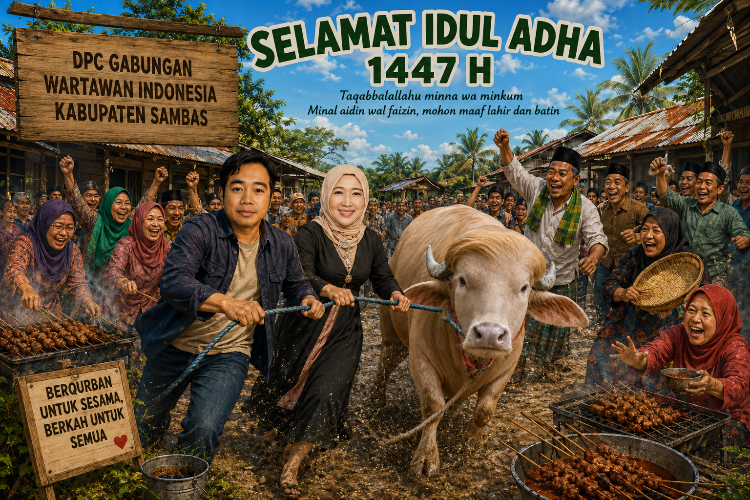 Sambas Teratas, Semangat Berkurban Umat Islam Kalbar Meningkat di Idul Adha 1447 H