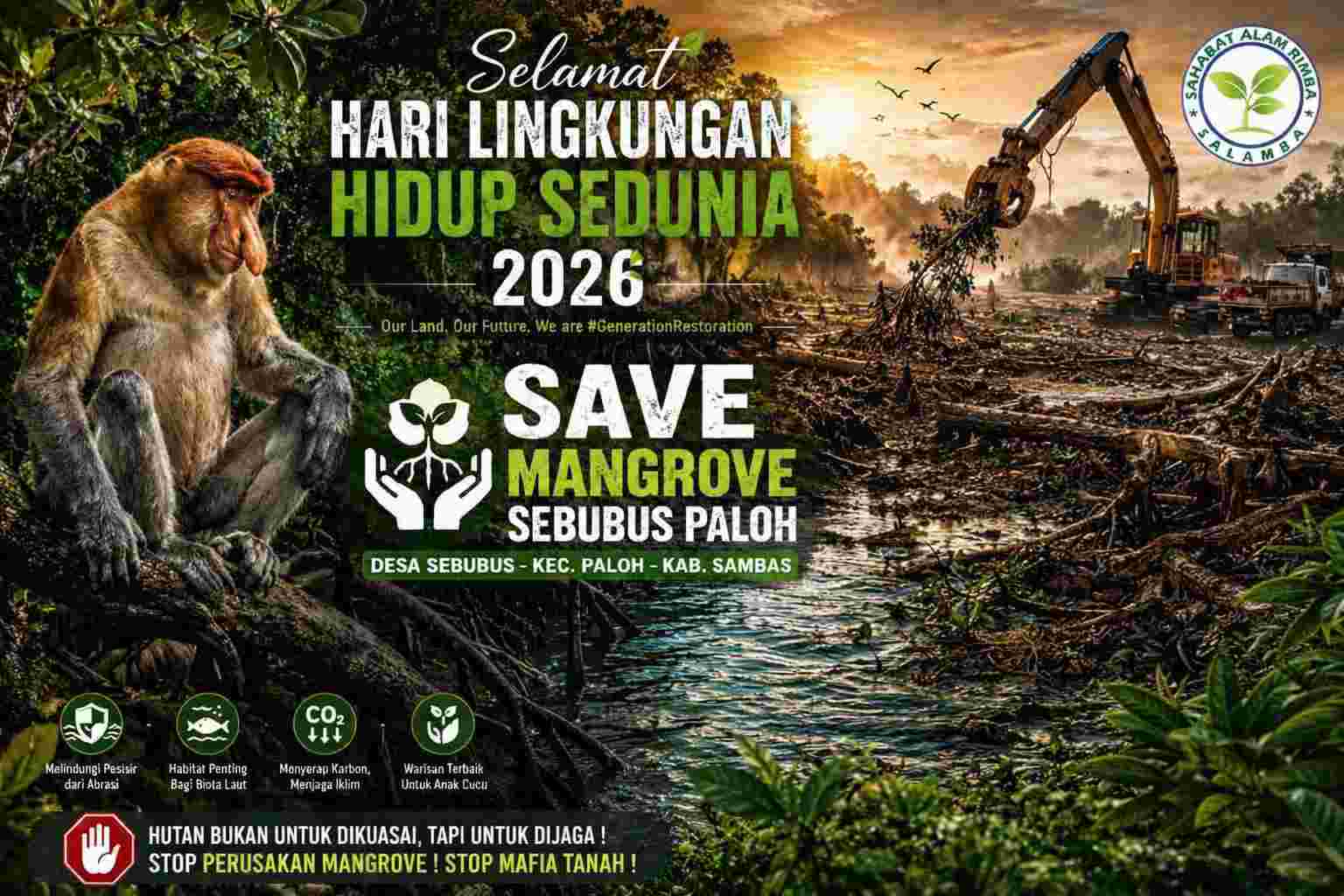 Hari Lingkungan Hidup Sedunia 2026: Ketika Tema Global Menjadi Satir bagi Kondisi Lingkungan di Sambas