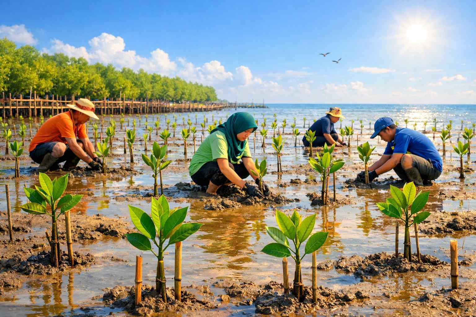 Saat Danrem 121/ABW Menanam Mangrove di Temajuk, Mangrove Sebubus Justru Kian Kritis