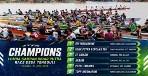 GPI Indomarine Juara Sparing Sampan Bidar Putra Race Desa Tengguli 2026