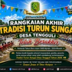 Lomba Sampan Bidar Meriahkan Penutupan Tradisi Turun Sungai Desa Tengguli