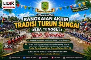 Lomba Sampan Bidar Meriahkan Penutupan Tradisi Turun Sungai Desa Tengguli