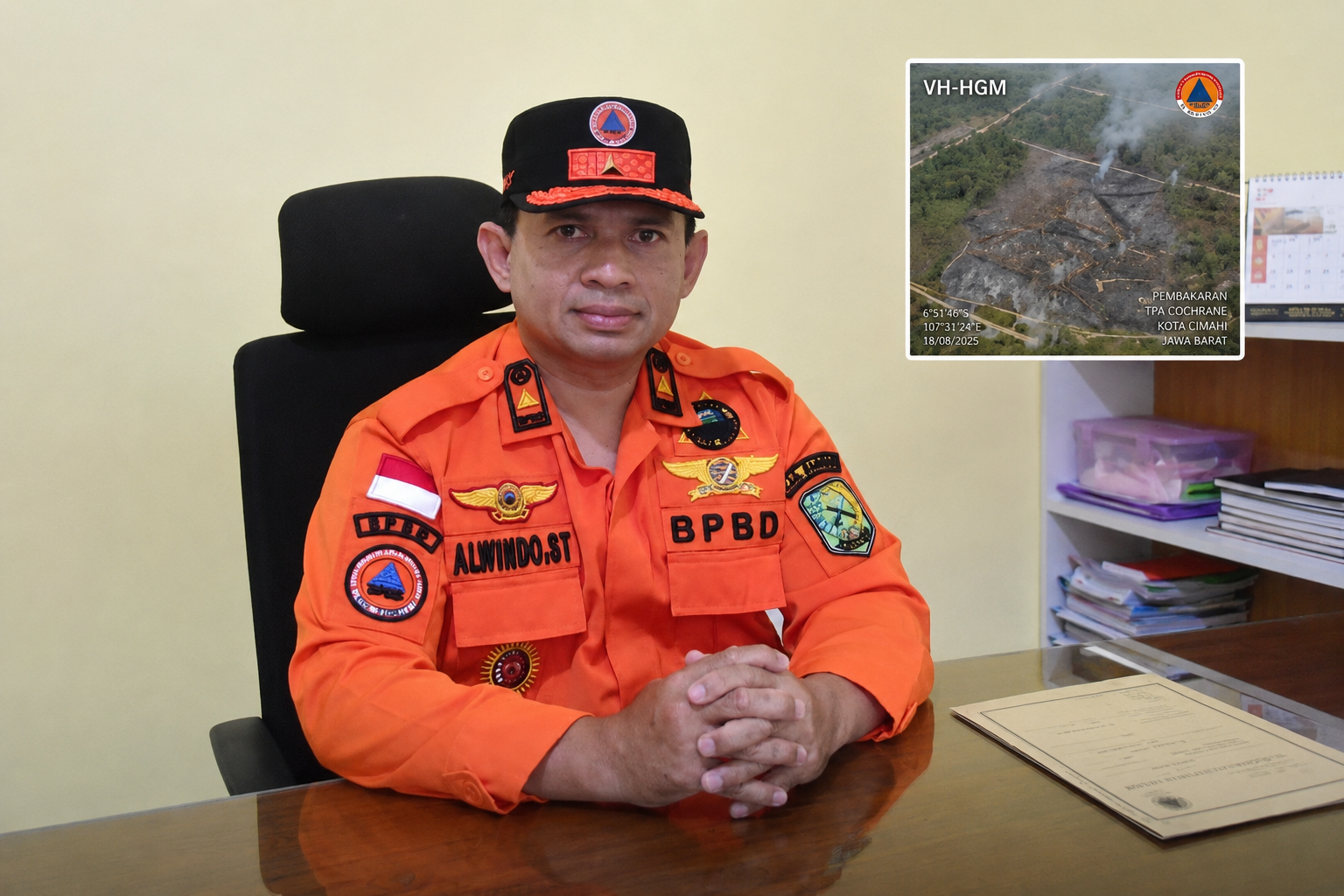 BPBD Sambas Gerak Cepat Tangani Karhutla Paloh, Helikopter Water Bombing Dikerahkan