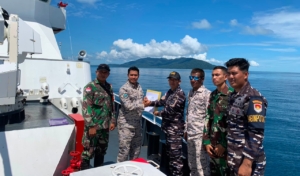 Aparat Gabungan Indonesia Serah Terima Kapal Ikan Asing di Perbatasan RI–Malaysia Berlangsung Aman