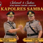 Kapolda Kalbar Pimpin Sertijab PJU dan Kapolres Jajaran, AKBP Sanny Handityo Resmi Jabat Kapolres Sambas