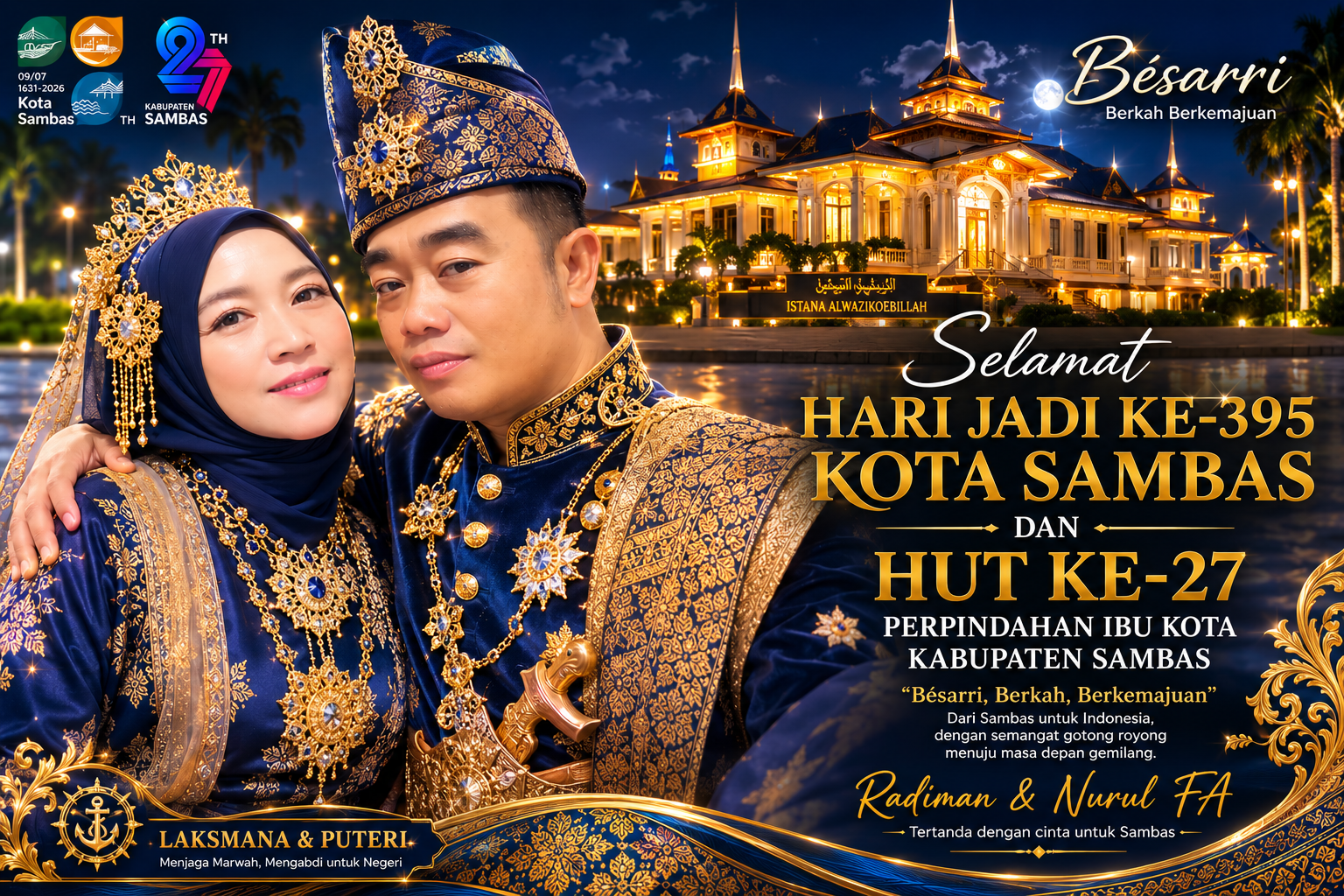 Hari Jadi ke-395 Kota Sambas dan HUT ke-27 Pemindahan Ibu kota