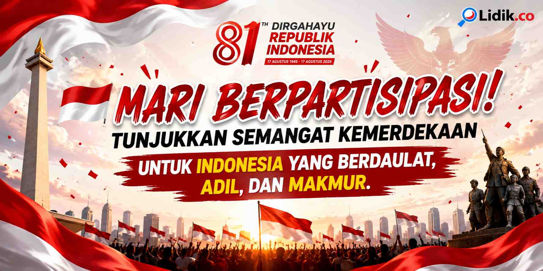 Gerakan Partisipasi Ucapan Resmi HUT ke-81 Kemerdekaan Republik Indonesia 2026