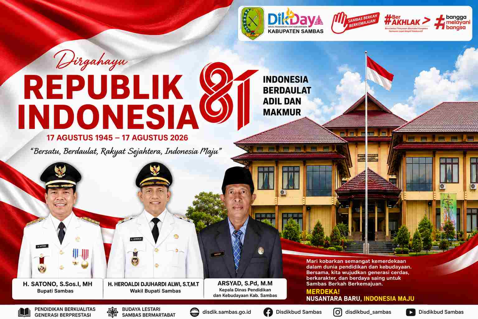 HUT ke-81 Republik Indonesia versi OPD Dikdaya