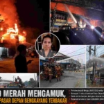 Si Jago Merah Mengamuk, 11 Ruko di Pasar Depan Bengkayang Terbakar