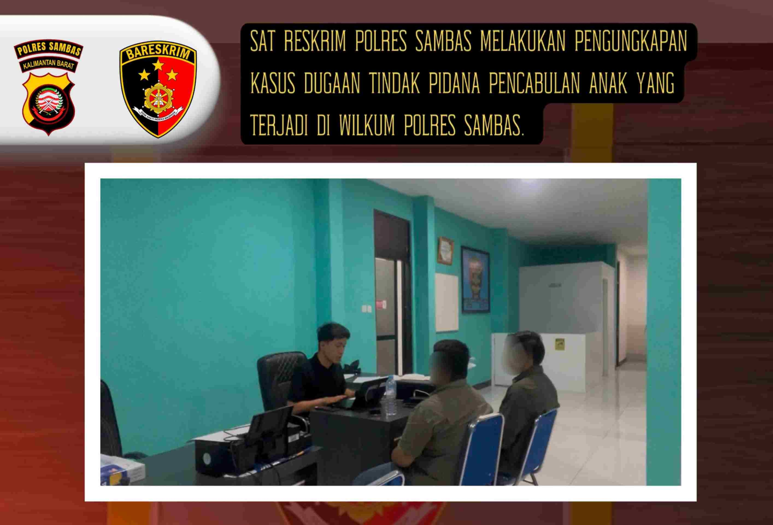 Polres Sambas Tetapkan RY sebagai Tersangka Dugaan Pencabulan Anak di Selakau